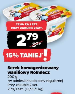 Serek homogenizowany waniliowy Rolmlecz