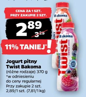 Jogurt pitny Twist Bakoma