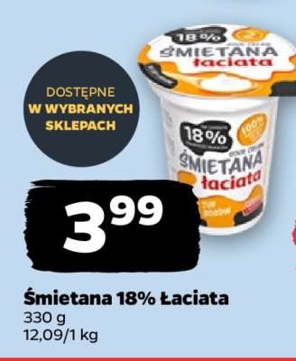 Śmietana 18% Łaciata