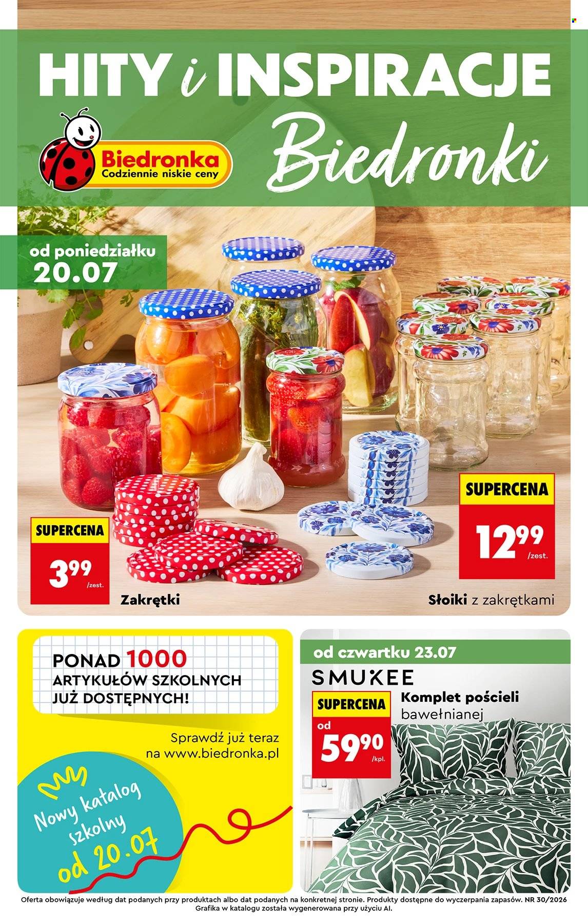 Gazetka Biedronka - 20.7.2026. - 5.8.2026.. Strona 1