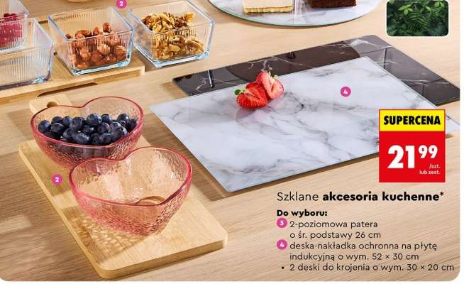 Szklane akcesoria kuchenne