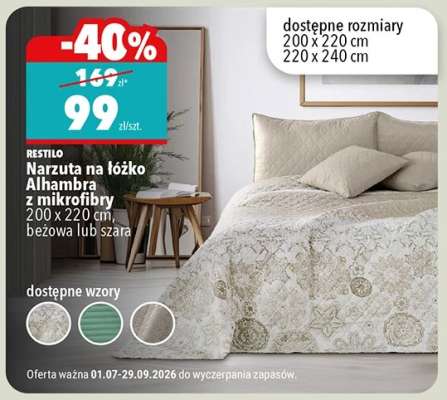 Narzuta na łóżko Alhambra z mikrofibry