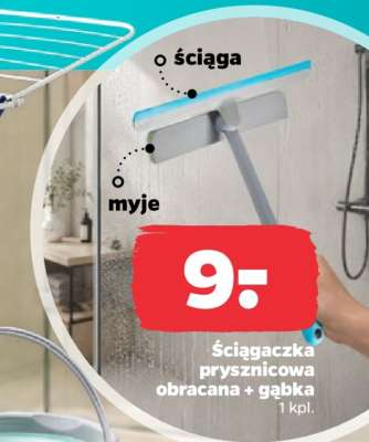 Ściągaczka prysznicowa obracana + gąbka