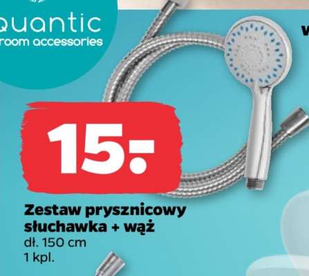 Zestaw prysznicowy słuchawka + wąż