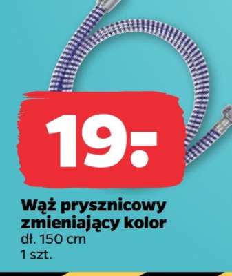 Wąż prysznicowy zmieniający kolor