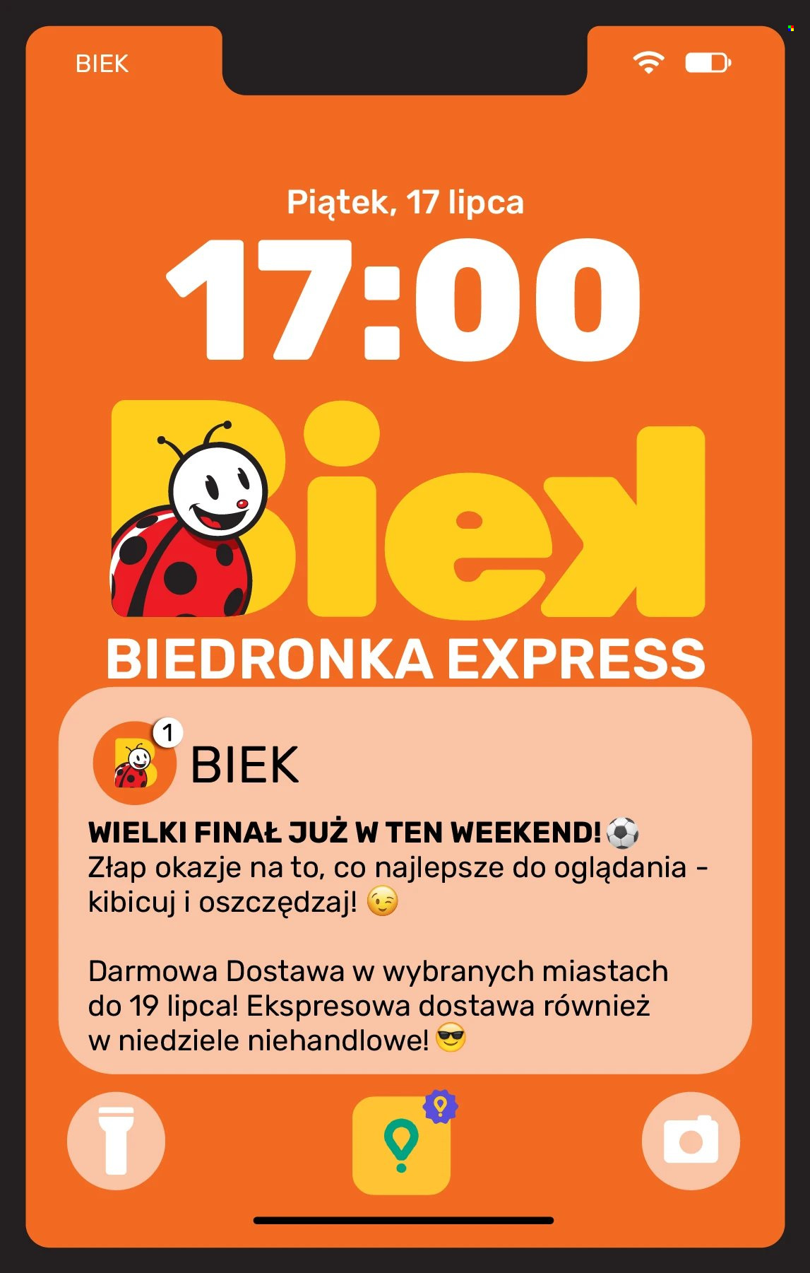 Gazetka Biedronka - 17.7.2026. - 19.7.2026.. Strona 1