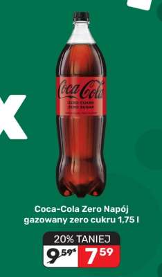 Coca-Cola Zero Napój gazowany zero cukru 1,75 l