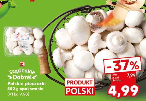 Polskie pieczarki 500 g opakowanie