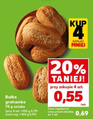 Bułka grahamka 70 g sztuka