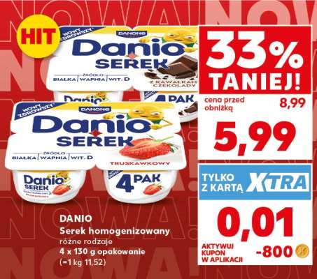 DANIO Serek homogenizowany różne rodzaje