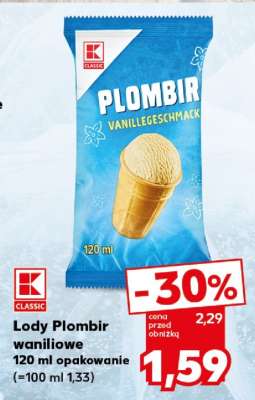 Lody Plombir waniliowe