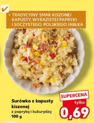 Surówka z kapusty kiszonej