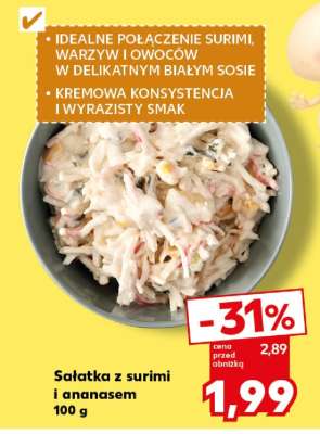 Sałatka z surimi i ananasem