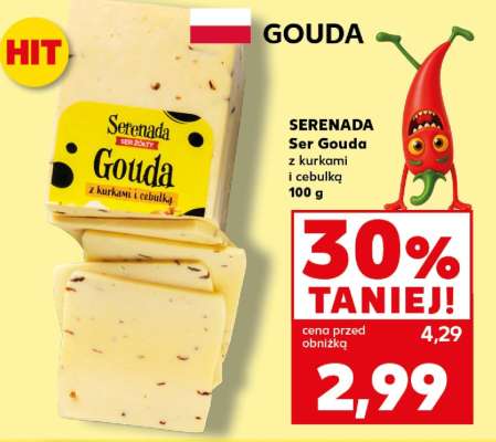 SERENADA Ser Gouda z kurkami i cebulką 100 g