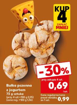 Bułka pszenna z jogurtem