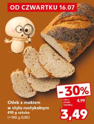 Chleb z makiem w stylu rustykalnym