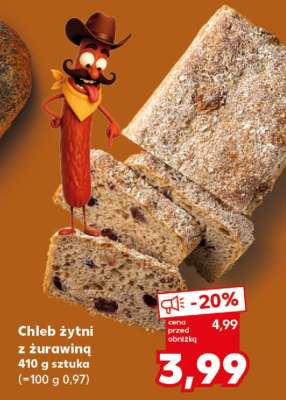 Chleb żytni z żurawiną