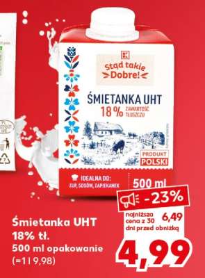 Śmietanka UHT 18% tł.