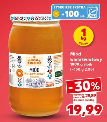 Miód wielokwiatowy 1000 g słoik