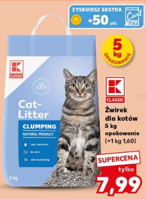 Żwirek dla kotów 5 kg opakowanie