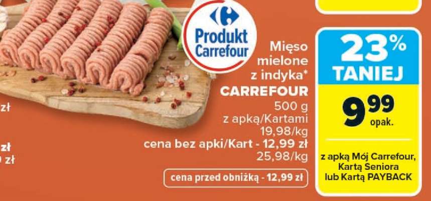 Mięso mielone z indyka CARREFOUR