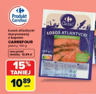 Łosoś atlantycki marynowany z koprem CARREFOUR