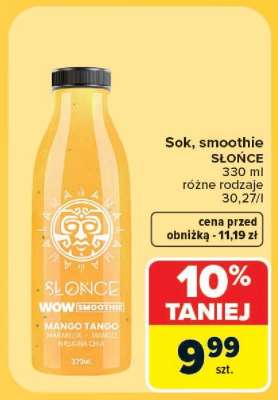 Sok, smoothie SŁOŃCE