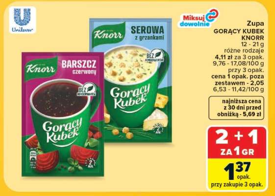 Zupa GORĄCY KUBEK KNORR