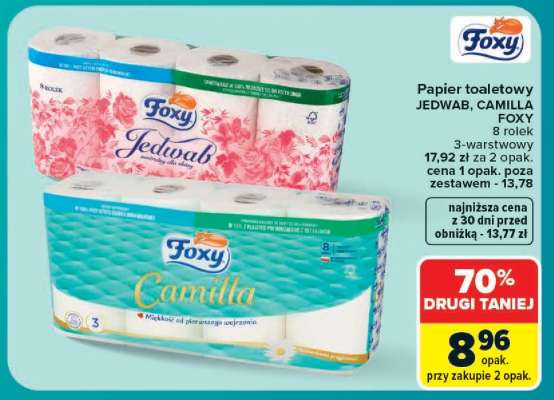 Papier toaletowy JEDWAB, CAMILLA