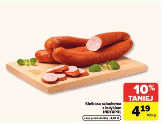 Kiełbasa szlachetna z indykiem