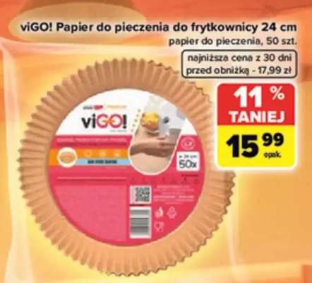 viGO! Papier do pieczenia do frytkownicy 24 cm