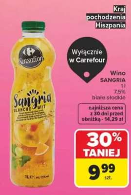 Sensation Sangria Blanche Wit
