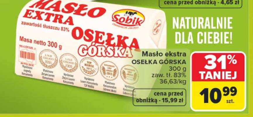 Masło ekstra Osełka GÓRSKA