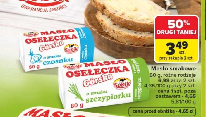 Masło osełeczka Sobik