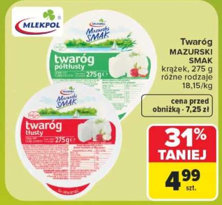 Twaróg MAZURSKI SMAK