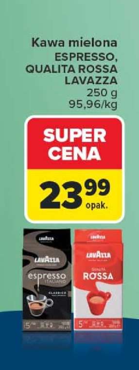 Kawa mielona ESPRESSO, QUALITA ROSSA LAVAZZA