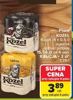 Piwo KOZEL 4-pak (4 x 0,5 l)