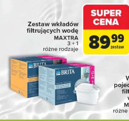 Zestaw wkładów filtrujących wodę MAXTRA