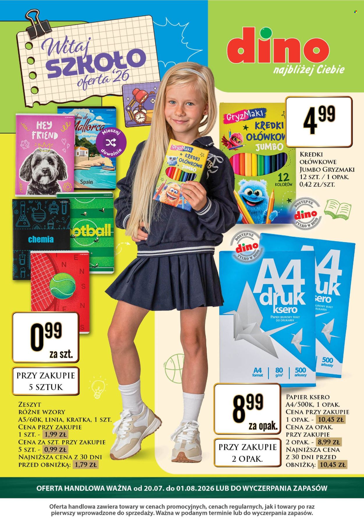 Gazetka Dino - 20.7.2026. - 1.8.2026.. Strona 1