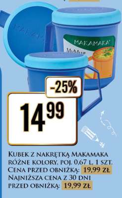 KUBEK Z NAKRĘTKĄ MAKAMAKA