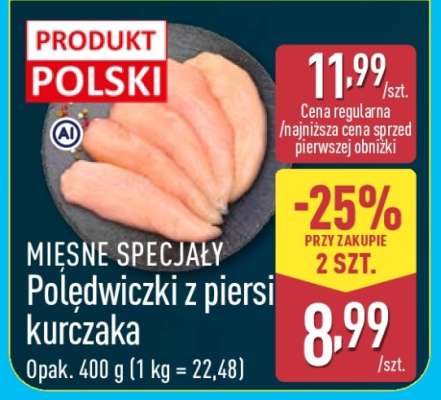 Poledwiczki z piersi kurczaka