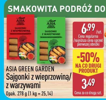 ASIA GREEN GARDEN Sajgonki z wieprzowiną z warzywami