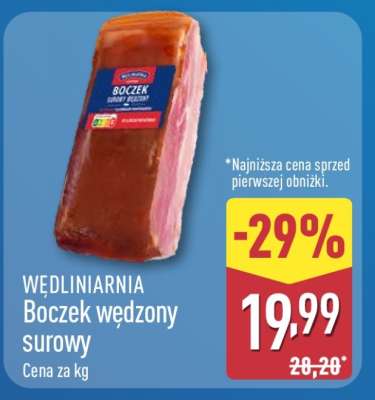 Boczek wędzony surowy