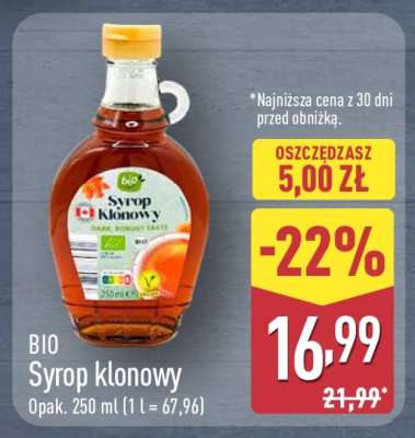 BIO Syrop klonowy