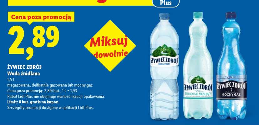 ŻYWIEC ZDRÓJ Woda źródlana