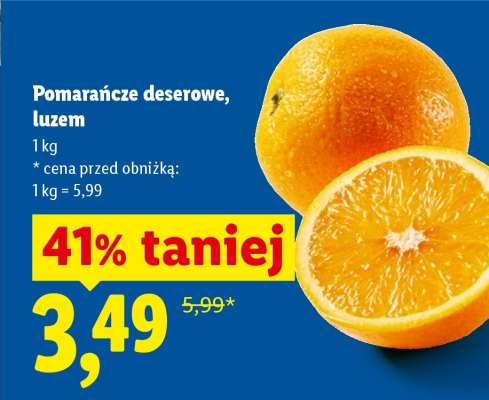 Pomarańcze deserowe, luzem