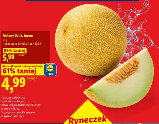 Melony galia, luzem