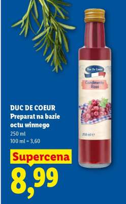 DUC DE COEUR Preparat na bazie octu winnego