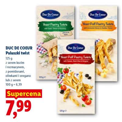 DUC DE COEUR Paluszki twist