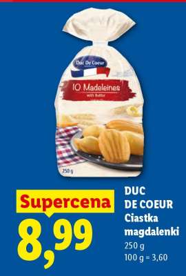 DUC DE COEUR Ciastka magdalenki